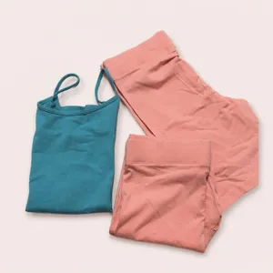 Forever 21 Activewear Bundle Size S Pink Biker Shorts & Turquoise Tank Top Athle thumbnail 1
