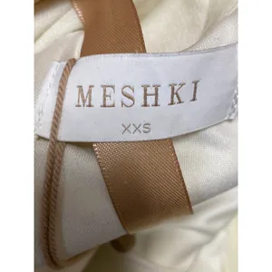 Meshki Cream Long Bell Sleeve Off The Shoulder Cutout Mini Bodycon Dress Sz XXS thumbnail 5