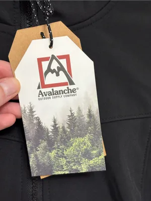 NEW Avalanche Women's Fleece Lined Hoodie Soft Shell Jacket in Black - Size M thumbnail 6
