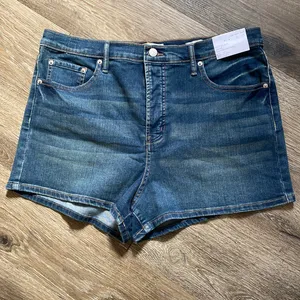 Jessica Simpson High Waisted Jean Shorts Festival Beachy Size 16 thumbnail 1