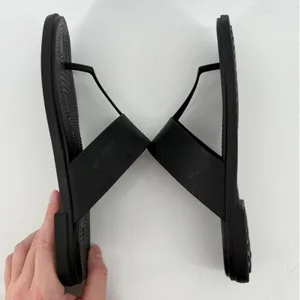 Crocs Tulum Flip Flop Sandal Black Women 9 Slip On Casual Comfy Beach Vacay thumbnail 6
