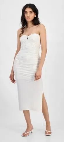 Bar III White Midi Dress thumbnail 1