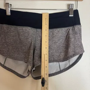 Lululemon Speed Up Shorts Women's Running Athletic Heathered Gray Size 4 thumbnail 7