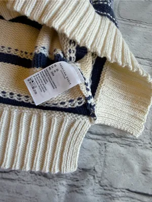 American Eagle Women's Knit Sweater Pullover Nautical Preppy Classic Stripe XS thumbnail 9