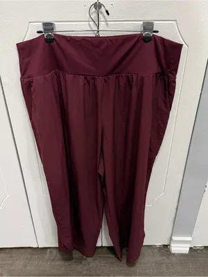 Halara Maroon Flowy High Waisted Pants thumbnail 1