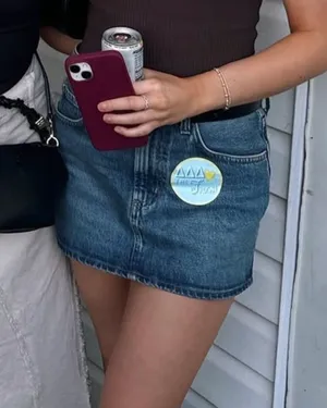 AGOLDE Mini Denim Skirt thumbnail 1