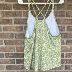 Nike Light Green Printed Crisscross Back Cami thumbnail 2