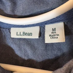 L.L. Bean Cotton Rugby Striped Henley‎ Size Medium thumbnail 4