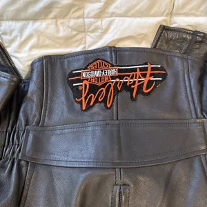 Hot Leathers Studded Black Motorcycle Jacket Zip Out Lining Harley patch Size XL thumbnail 16