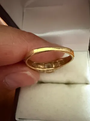 Vintage 14 KT HGE Gold-Tone Solitaire Ring with Clear Center Stone Size 7 3/4 thumbnail 7