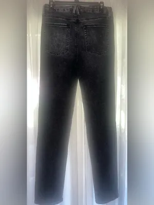 Good American Good Straight Twist Split Jean Womens Size 10 / 30 Black NWOT thumbnail 8