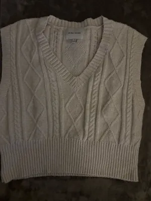 Pink Rose Sweater Vest thumbnail 1