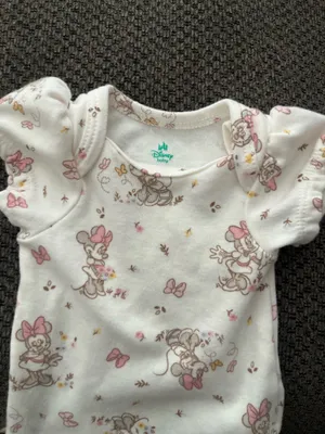 White Minnie Mouse Size newborn thumbnail 2