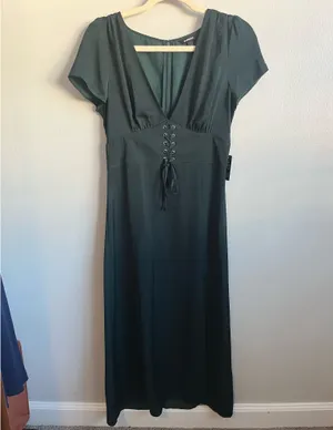 Express Satin Midi Dress thumbnail 2