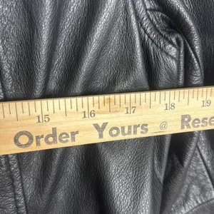 Wilson's leather thinsulate black leather Collared Zip Front Pockets‎ jacket L thumbnail 4