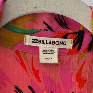 NWT Billabong Hawaiian Floral Sleeveless‎ Shift Midi Dress Small JD011BLN thumbnail 10