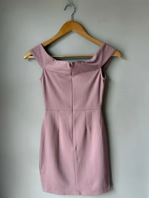 NWT Anthropologie Silence + Noise Mauve Purple Belly Cut Out Dress thumbnail 2