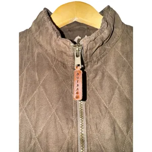Outback Trading Company Women's Brown Quilted Vest Size‎ Small Equestrian Riding thumbnail 2