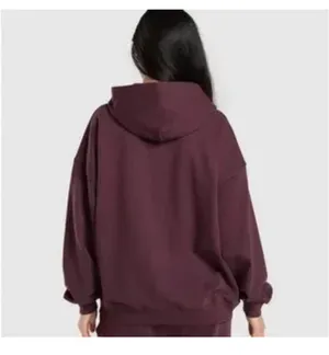 Gymshark Rest Day Burgundy Hoodie Size M thumbnail 2