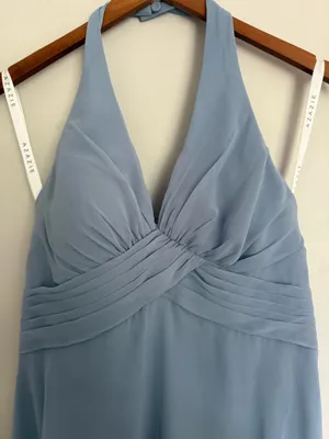 Azazie Bridesmaid Dress Dusty Blue thumbnail 2