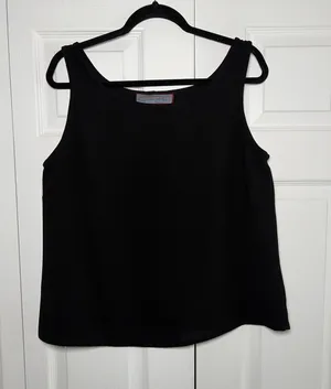Double D Ranch Ranchwear Womens Large‎ Black Shell Top thumbnail 1