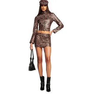 I.AM.GIA Reika Mini Skirt Cheetah Print XXS thumbnail 2