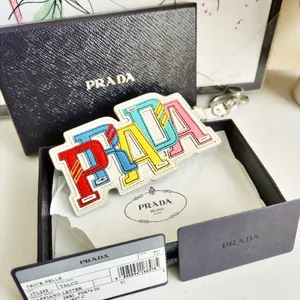 Prada Saffiano Leather Logo Trick Bag Charm thumbnail 2