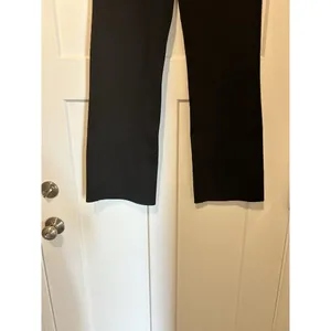 Betabrand Women's Pants Size Large Black Leg Dress Yoga Stretch Wide Leg 32x30 thumbnail 3