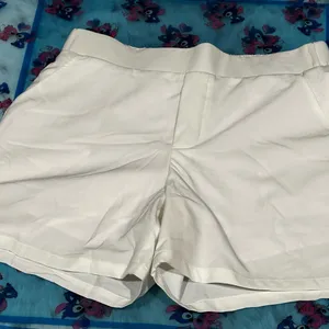 Tek Gear White High Waist shorts sz M thumbnail 1