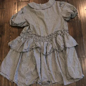 Urban outfitters Claire ruffled mini dress in black and white gingham size small thumbnail 9