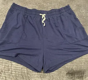 Life Is Good Women's Blue Pajama Sleep Shorts pockets drawstring waist See Pics thumbnail 1