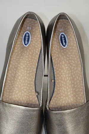 Dr. Scholls Advanced Comfort Series Silver Slip Ons Flats Womans Size 10 thumbnail 5