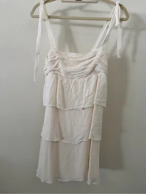 REFORMATION Avni Dress In White thumbnail 3