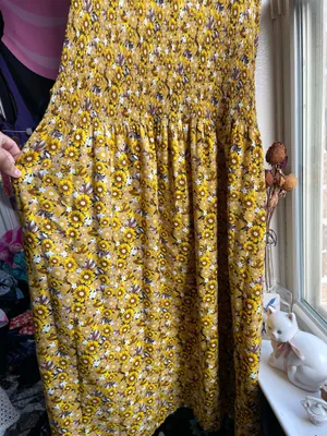 Women’s summer floral print smocked top maxi sleeveless dress thumbnail 3