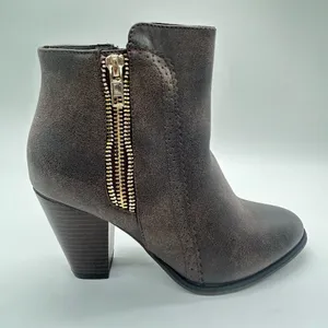 Forever Boots Womens 6 Brown Camila-65 Block Heel Ankle‎ Booties NEW thumbnail 3
