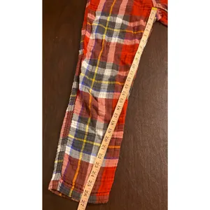 Abercrombie & Fitch Sleep Plaid Pajama Lounge Pants Red Multicolor Med Cozy thumbnail 5