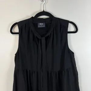Anthropologie x Maeve Shira Tiered Tunic‎ Dress Women's Size Small Black Casual thumbnail 2