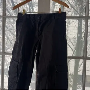 Women’s Black Cargo Pants Size 6 thumbnail 2