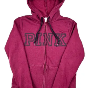 Pink/Victoria's Secret VSCO Women’s Size S Tomato Spellout Zip Hoodie thumbnail 1
