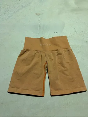 NVGTN High-Waist Orange bike shorts small thumbnail 4
