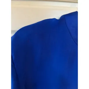 Willow Ridge Royal Blue 100% Silk Short Sleeve Blouse Top Medium 42454 thumbnail 5
