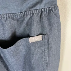 FIGS Zamora Jogger Scrub Pants Womens Small Heather Gray Blue Workwear‎ Casual thumbnail 5