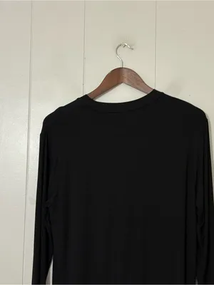 Comfrt Cloud Lounge Long Sleeve Tee Black Size XS Soft Stretch Athleisure thumbnail 8