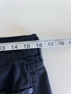 7 For All Mankind Women's Dojos Flare Leg Mid Rise Black Stretch Zip Fly thumbnail 7