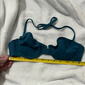 Aritzia Babaton Women’s Dark Teal Green Bikini Top Size Medium thumbnail 11