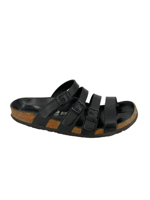 Birkenstock Florida Black 3 Strap Sandals Size 39 EU 8 US Boho Gorpcore thumbnail 3
