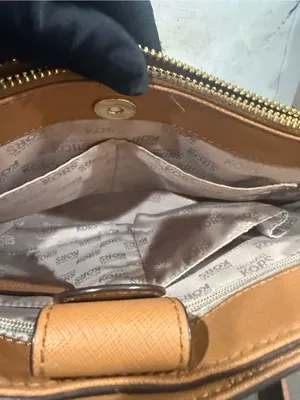 Michael Kors Kellen Acorn Medium Satchel Crossbody Saffiano Leather Bag ECU thumbnail 8