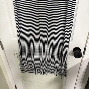 J. Jill Navy And White‎ Stripe Maxi Dress Size Medium thumbnail 4