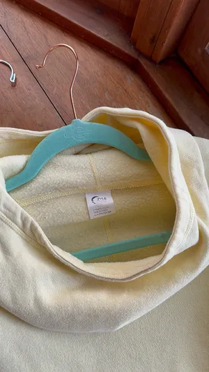 ZYIA Active Oh So Soft Cowl Neck Hoodie Pastel Yellow Pullover thumbnail 6