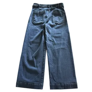 Anthropologie Pilcro The Skipper Jeans Womens 31 Dark Blue High Rise Wide Leg thumbnail 5